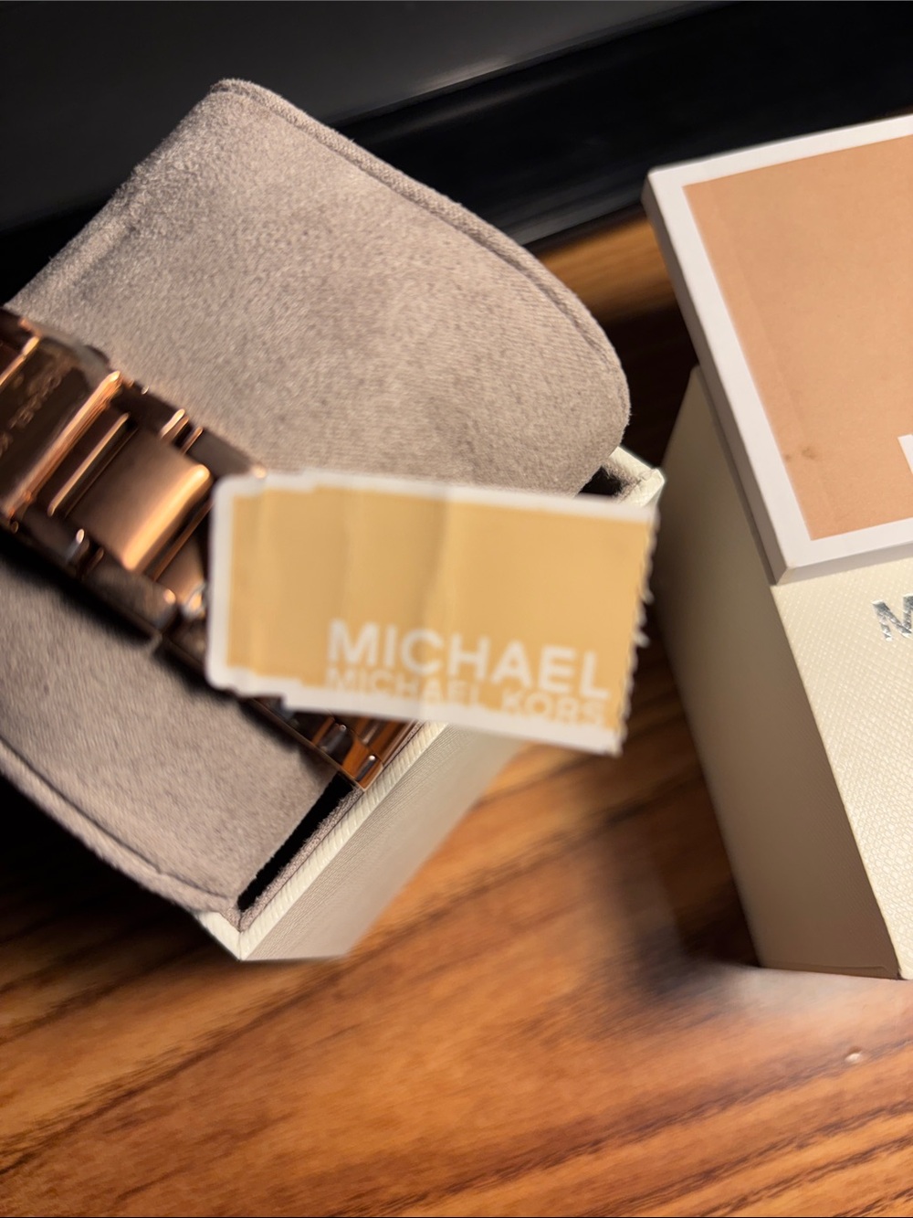 Michael Kors Rose Gold Crystal Accent Bracelet Watch - Picture 5 of 6